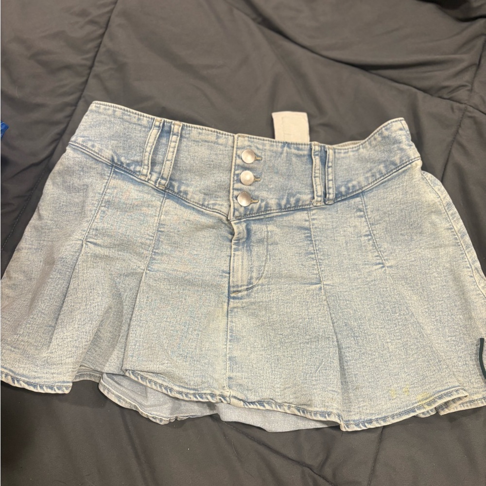 Divided Light Blue Denim Skirt